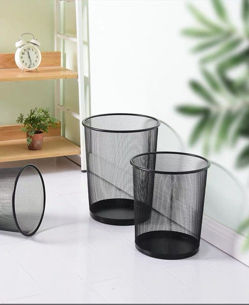 金屬網狀圓形垃圾筒 Metal meshed trash can