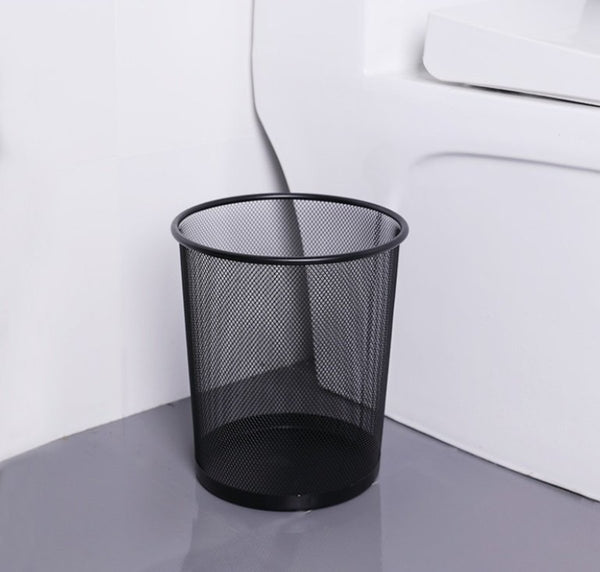 金屬網狀圓形垃圾筒 Metal meshed trash can