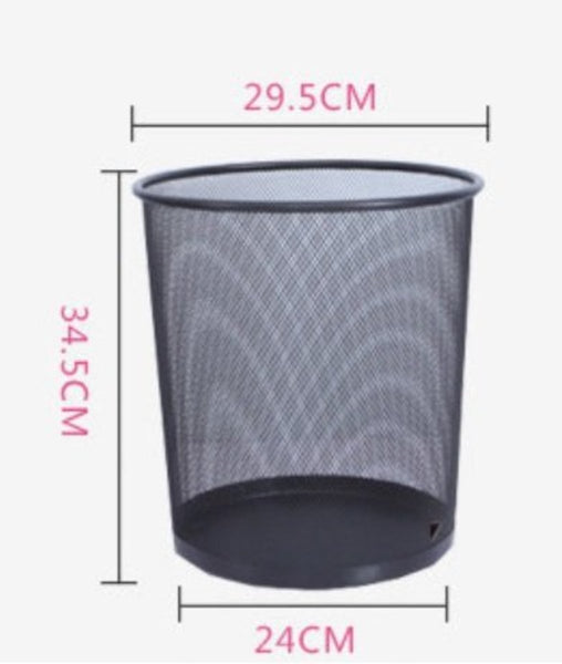 金屬網狀圓形垃圾筒 Metal meshed trash can