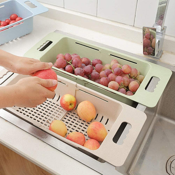 伸縮式多功能洗菜籃 Collapsible Colander Drain Basket
