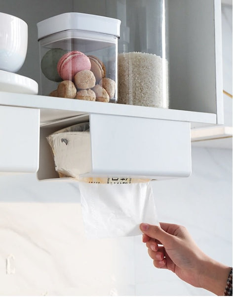 免鑽牆無痕黏貼式紙巾架 DRILLING-FREE wall-mounted tissue box