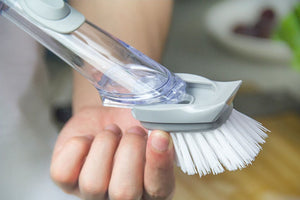 長柄去污鍋洗碗刷  cleaning brush with liquid detergent refiller
