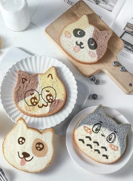 貓形吐司模 卡通麵包模 Cat shape cartoon bread Mold