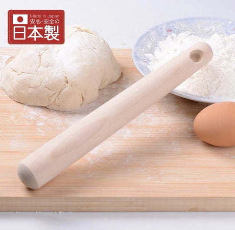 日本製天然木麵粉棍 Japan wooden rolling pin baking