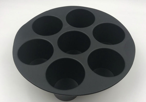 7孔圓形矽膠蛋糕模 7 hole silicone muffin cake cups baking & air fryer cake mold