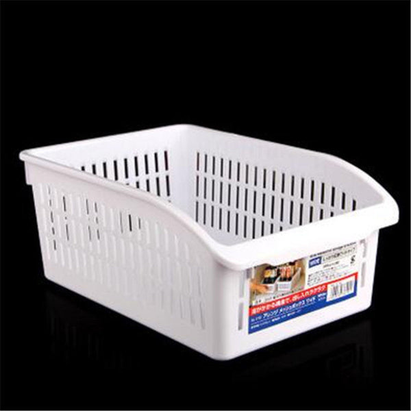 日式收納籃 (白色) Kitchen storage basket cabinet organiser (White)