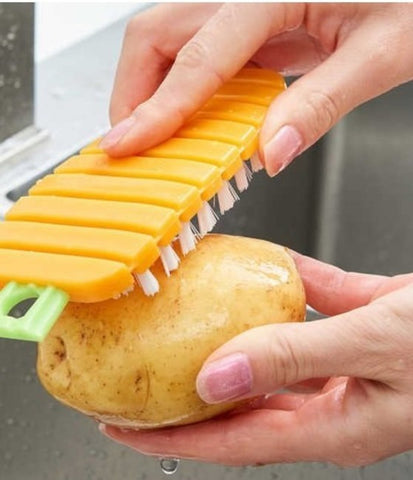 日本製蔬果清洗刷 (可彎曲) Japan Flexible Fruit and Vegetable Brush