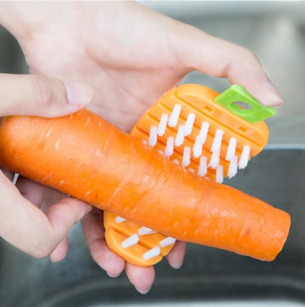 日本製蔬果清洗刷 (可彎曲) Japan Flexible Fruit and Vegetable Brush