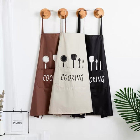 日式防水防油圍裙 Cooking Kitchen Apron with pocket