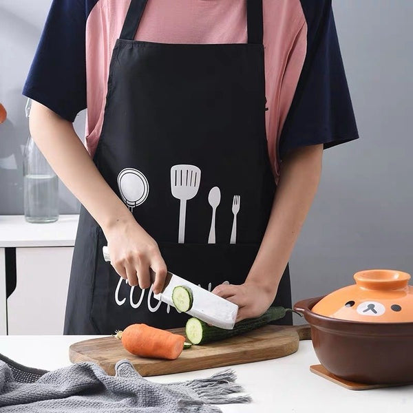 日式防水防油圍裙 Cooking Kitchen Apron with pocket