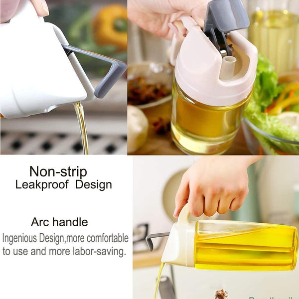 自動開蓋玻璃油壺 Auto Flip Oil Dispenser Bottle