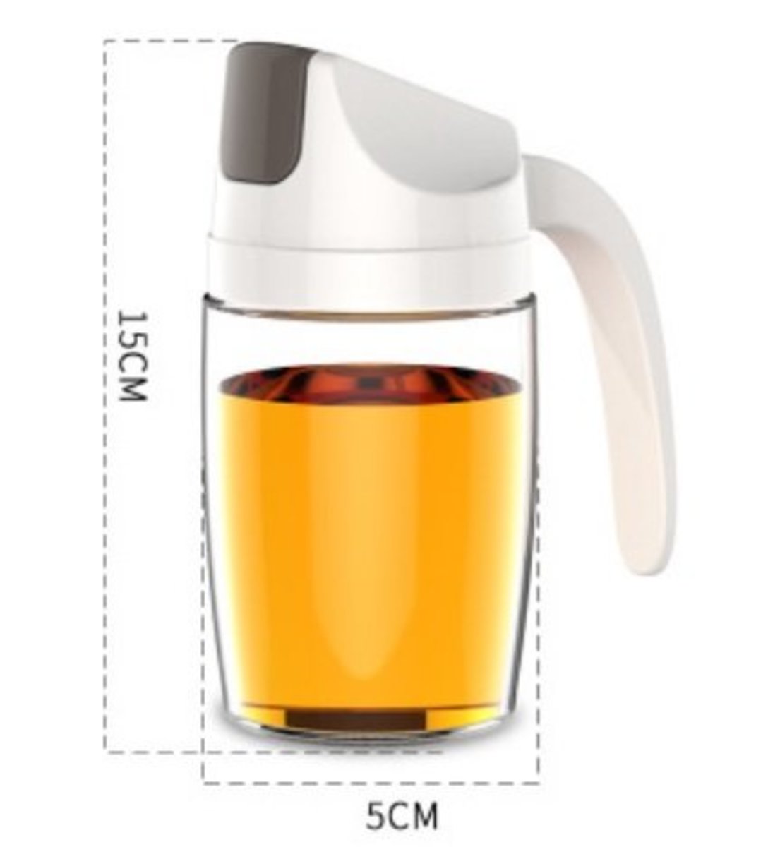 自動開蓋玻璃油壺 Auto Flip Oil Dispenser Bottle