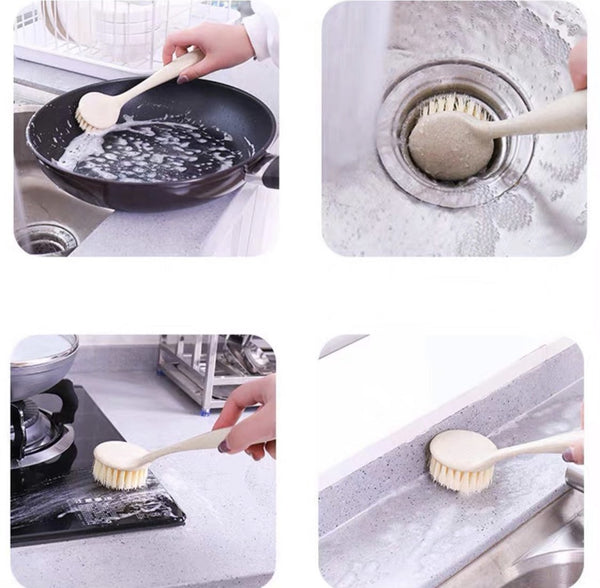 去污長柄椰棕洗鍋刷 Pot and Pan Cleaning Brush
