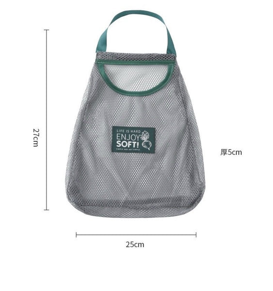 廚房可掛式蔬果收納網袋Vegetable hanging storage bag breathable