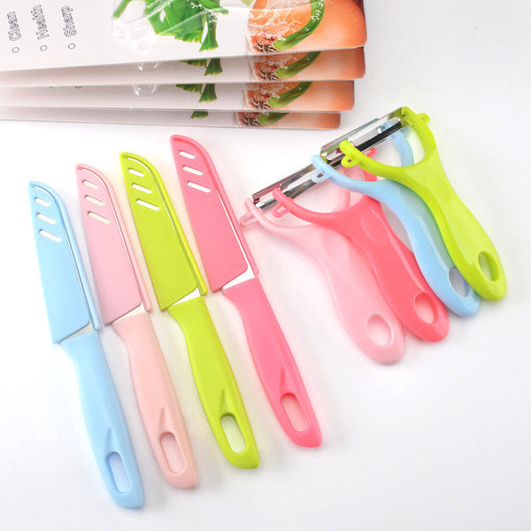 (優惠2件裝) 不銹鋼生果刀 削皮刀 (2pcs set) Stainless steel fruit knife and peeler
