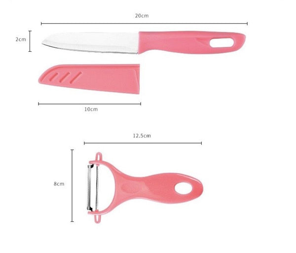 (優惠2件裝) 不銹鋼生果刀 削皮刀 (2pcs set) Stainless steel fruit knife and peeler