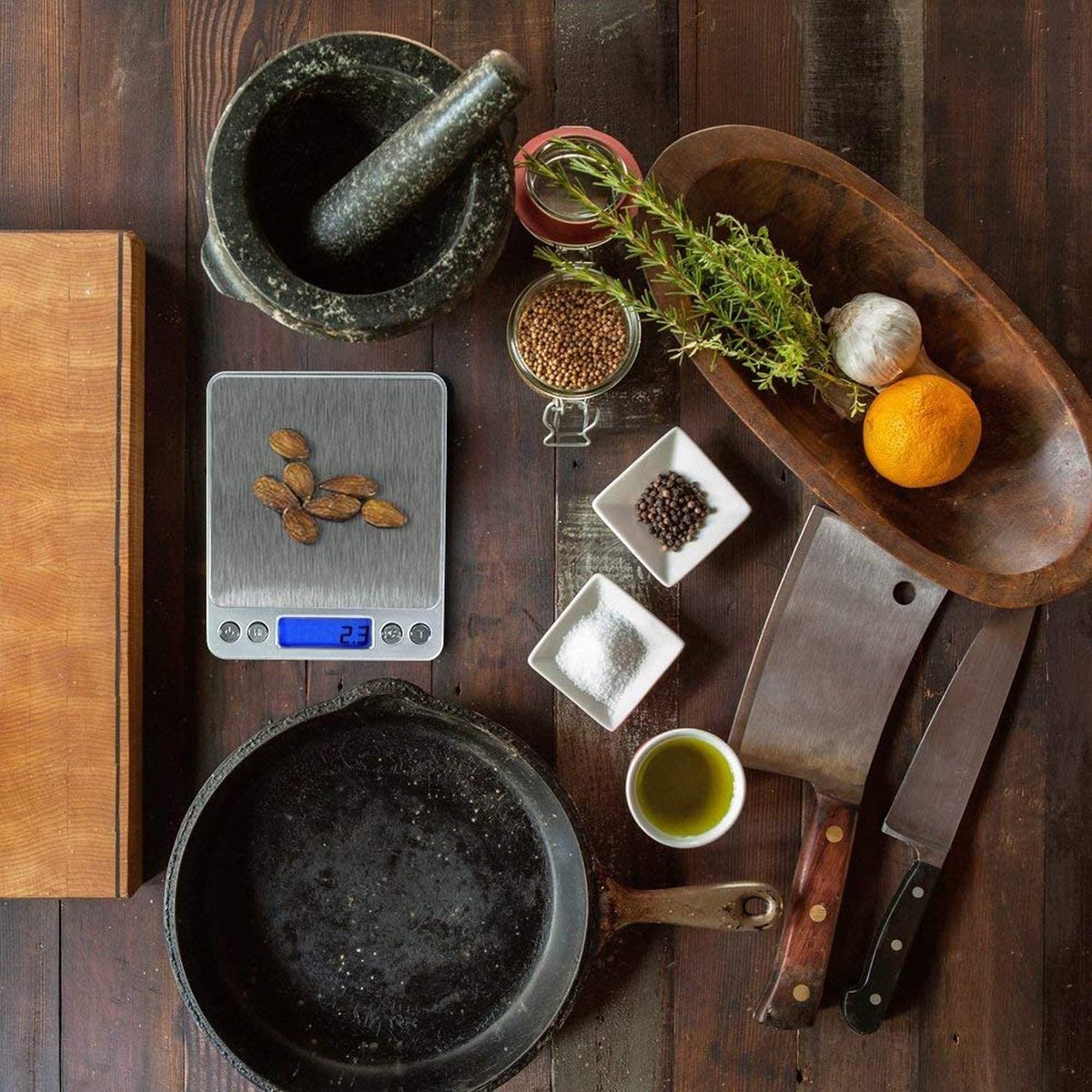 高精度電子秤 (連透明秤盤2個) (3pcs) Digital Kitchen Scale