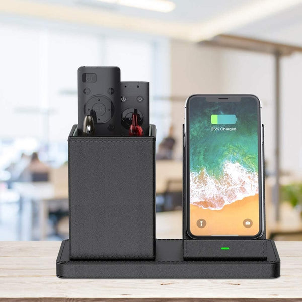 無線充電座連筆筒 Pen Holder with Wireless Charger