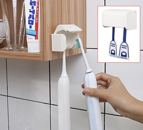 日式無痕黏貼電動牙刷架 electric toothbrush holder Wall Mounted