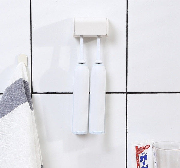 日式無痕黏貼電動牙刷架 electric toothbrush holder Wall Mounted