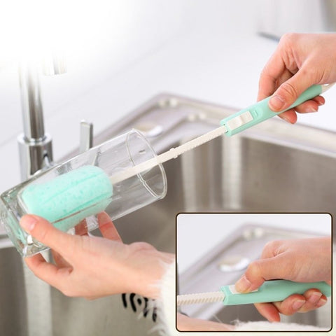 日本製造長柄海綿頭杯刷 Long-Handle Sponge Head Cup Brush