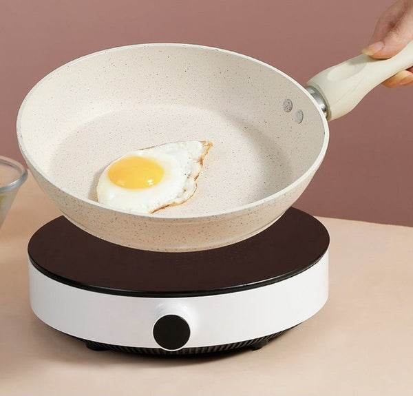 日式麥飯石不粘平底鍋 Maifan Stone Flat-bottomed non-stick cooking wok