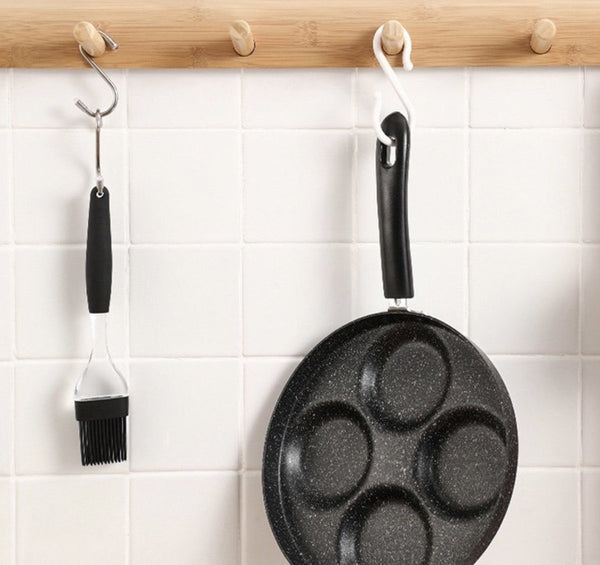 麥飯石四孔平底煎鍋 Maifan Stone Breakfast Making Pan