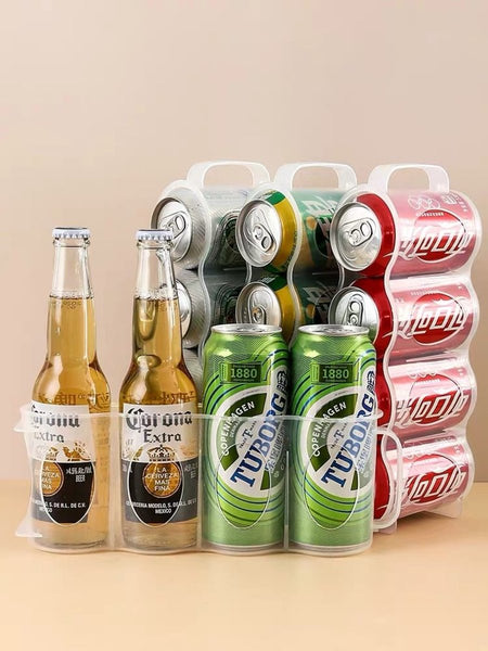 四格罐裝飲品收納盒  Fridge Cans Storage Rack Beer Soft Drink Organizer