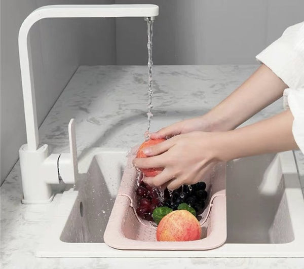 多用途可伸縮水槽瀝水籃 Retractable sink drain rack