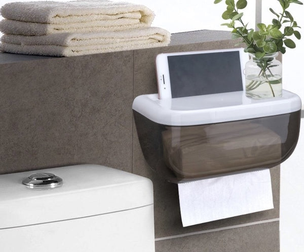 浴室必備 多功能 大容量 防水紙巾盒 Large Capacity Toilet roll Holders Waterproof Tissue Box