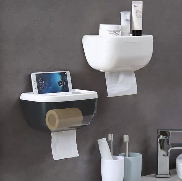 浴室必備 多功能 大容量 防水紙巾盒 Large Capacity Toilet roll Holders Waterproof Tissue Box