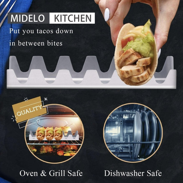 不銹鋼墨西哥薄餅架 Stainless Steel Taco Holder