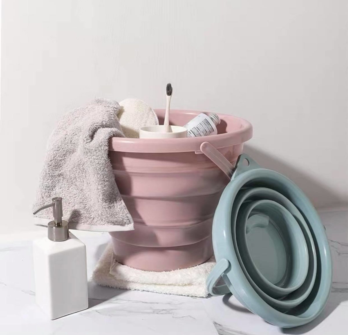 可折叠多用途水桶 Folding Wash Basin