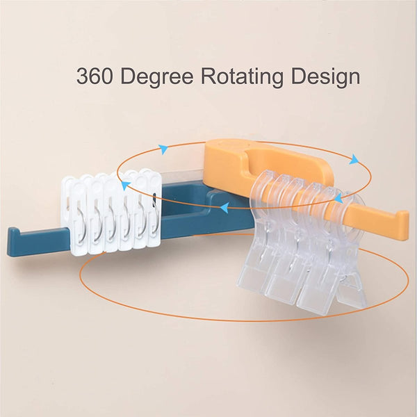 【旋轉式】 衣架收納神器 衣架掛 毛巾架 wall mounted Clothes Hanger Storage