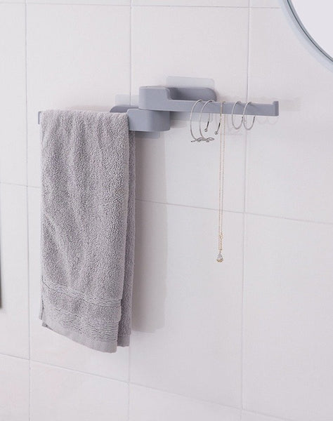 【旋轉式】 衣架收納神器 衣架掛 毛巾架 wall mounted Clothes Hanger Storage