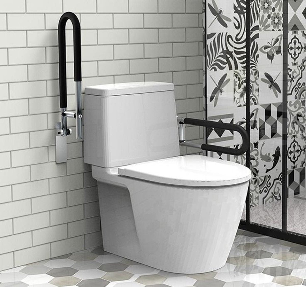 浴室老人扶手架  Bathroom Armrests Elderly Support Assist Handles