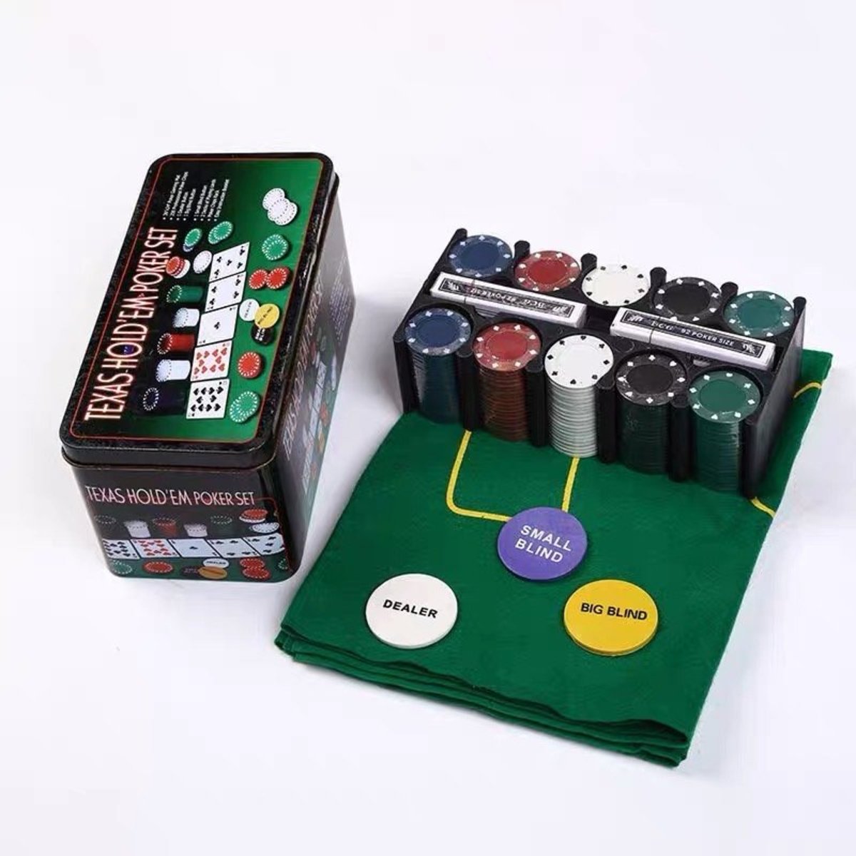 德州撲克套裝Texas Holdem Poker Game Set – 小柑家品