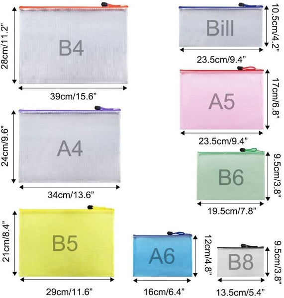 透明網格證件文件袋 Zip File Bags Pencil Case ID bag