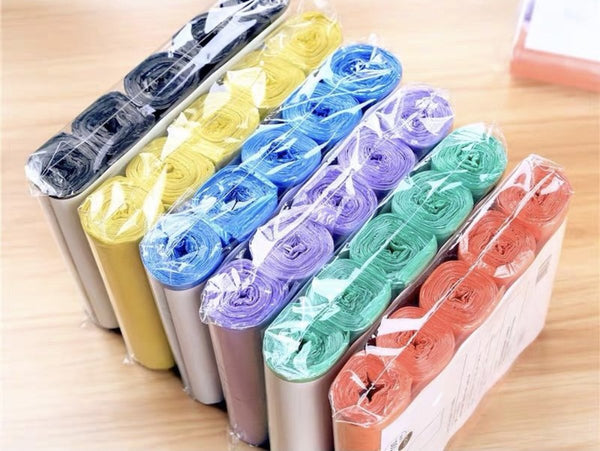 【100個裝】平口彩色小垃圾袋  (100pcs)Small Trash Bags