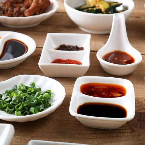 (兩格式) 日式陶瓷醬料碟  Appetizer Plates Ketchup Side Dish Tableware