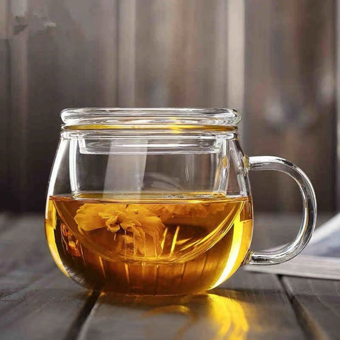 【3件裝】平頭蓋耐熱玻璃泡茶壺 Glass Pitcher with Lid
