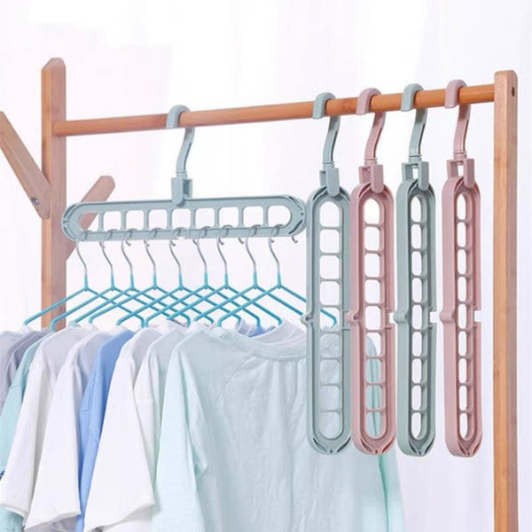 (2件裝）九孔收納衣架 Hangers with holes Rotate Anti Skid Hanger