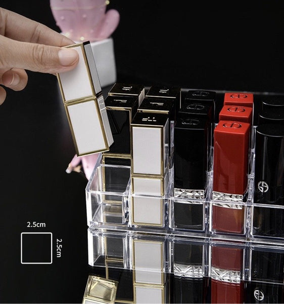 12格透明唇膏收納展示架 口紅 化妝品 Storage Boxes 12 Lipstick Cosmetic Display Lipstick holder