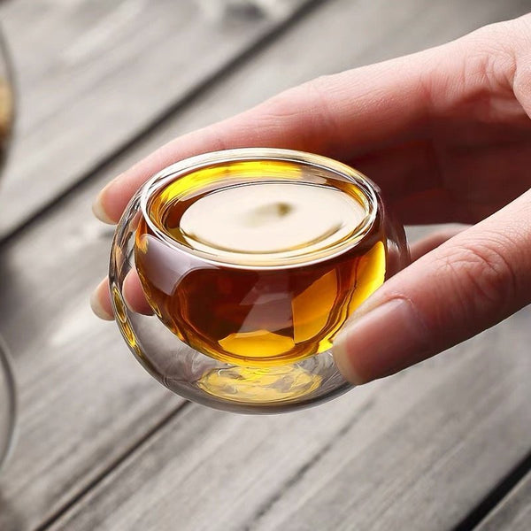 隔熱雙層玻璃小茶杯 Double Wall Glass Tea Cups